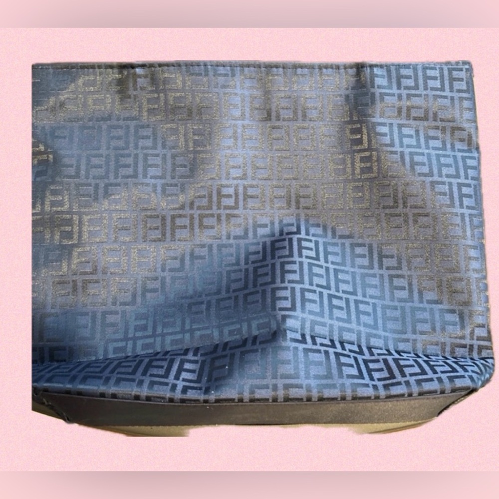 Blue and Black Tote Bag